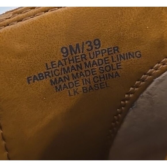 Lucky Brand Womens Basel Brown Ankle Boots Shoes 9M Cowgirl Booties Stacked Heel - Picture 4 of 8